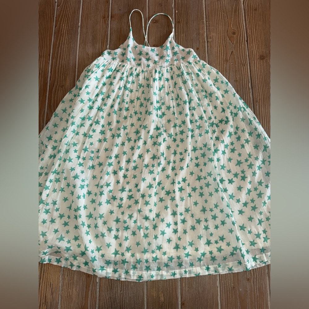 Paisley Magic White Star Print Sundress - Spaghetti Strap